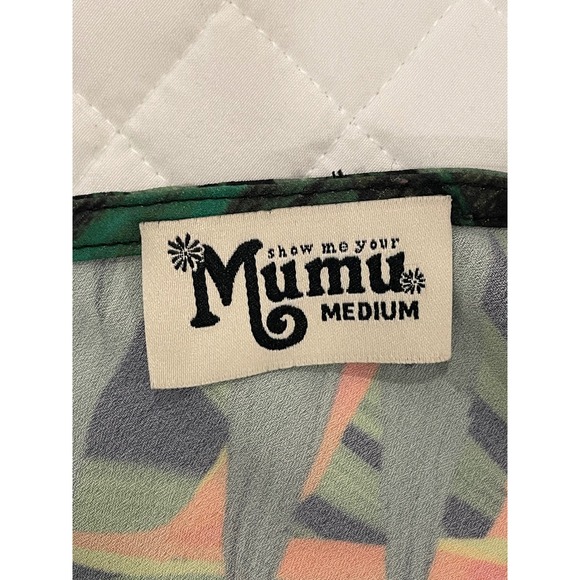 Show Me Your Mumu Tropical Toucan Leaf Jumper V Neck Size Mediun - Picture 6 of 6